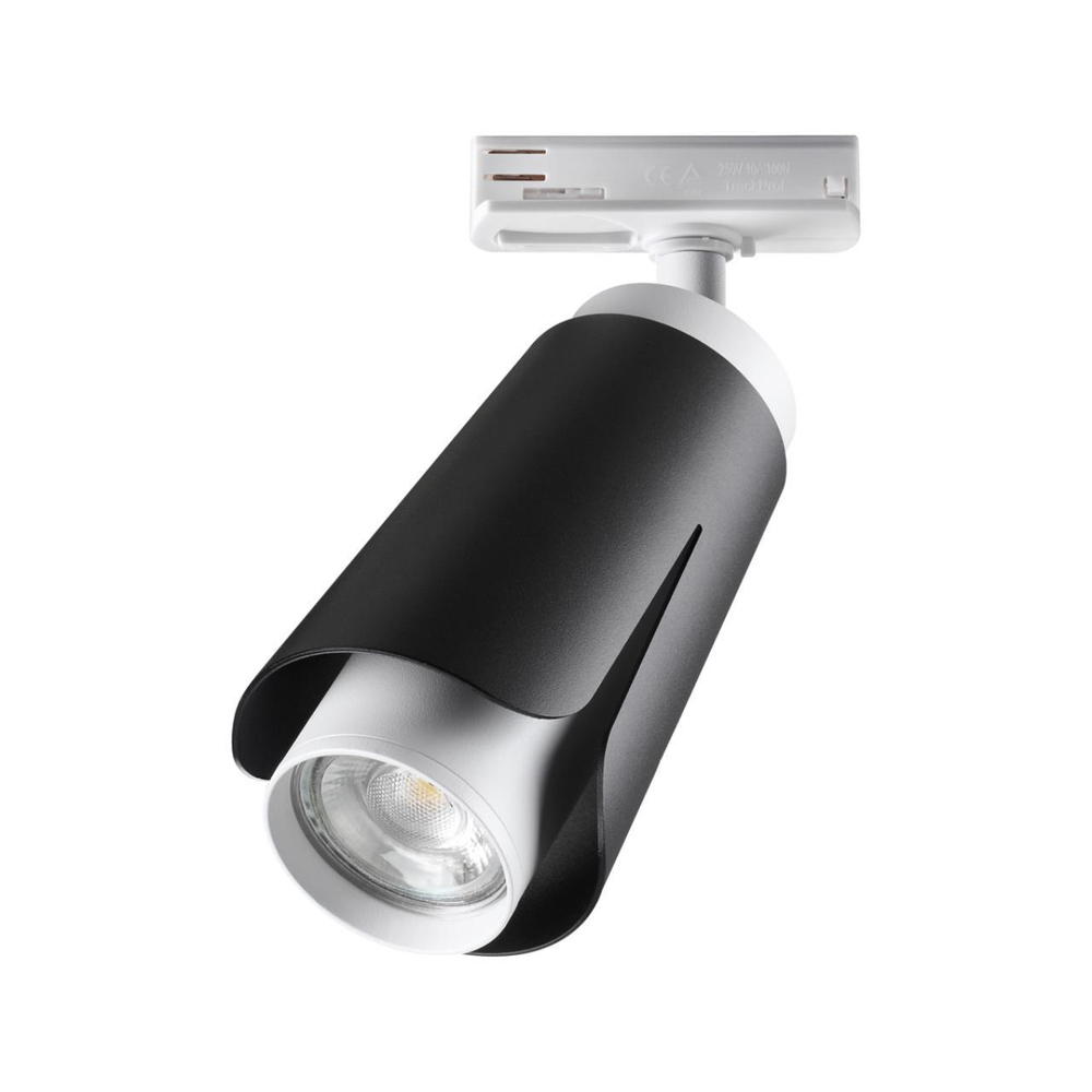 370836 PORT NT22 243 черный Светильник трековый однофазный трехжильный IP20 GU10 9W 220V TULIP