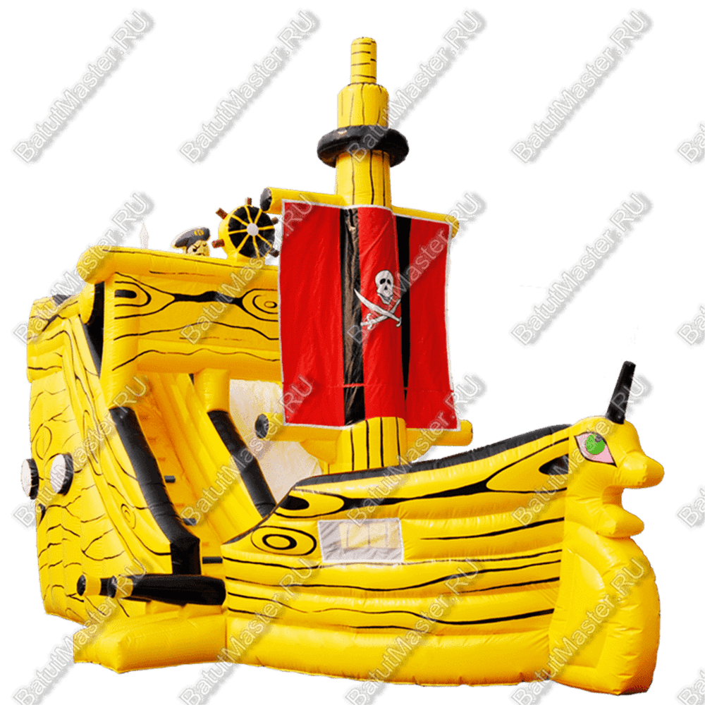 Коммерческий надувной батут "Желтый кораблик"