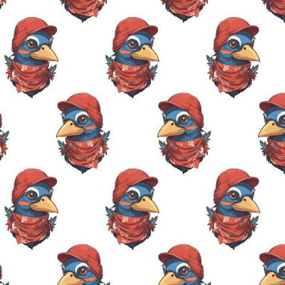 Голубь в бандане