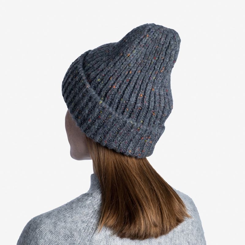 Шапка вязаная с флисом Buff Hat Knitted Polar Kim Grey Фото 8
