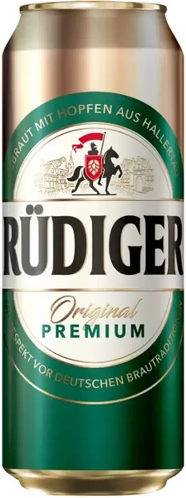 Пиво Рюдигер Ориджинал Премиум / Rudiger Original Premium 0.45 - банка