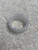 Браслет из пластин белый