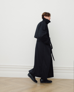 “Creative director” winter deconstructed tailcoat-trench
