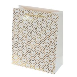 GAEM Пакет подарочный M (бумага 210г/м2, блок микс 12шт), L26 W12 H32 см, 4в.