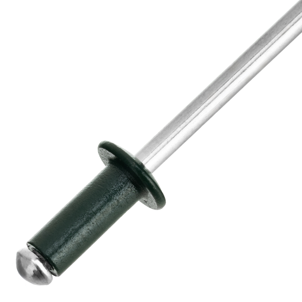 Заклепки 3.2 х 8 мм RAL 6005, темно-зеленые, 50 шт Matrix