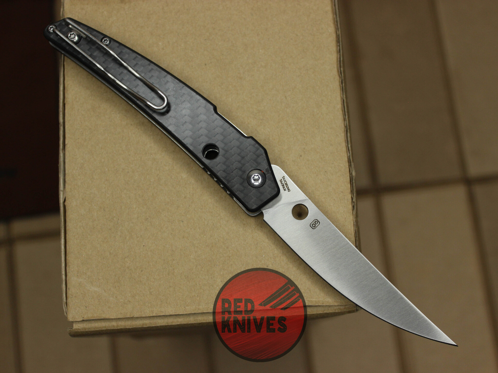 Нож Spyderco Ikuchi - рукоять карбон, клинок сатин