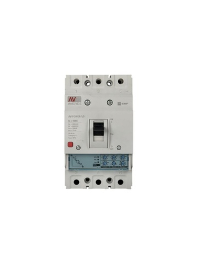 Выключатель автоматический 3п 160А 50кА AV POWER-1/3 ETU2.0 AVERES EKF mccb-13-160-2.0-av