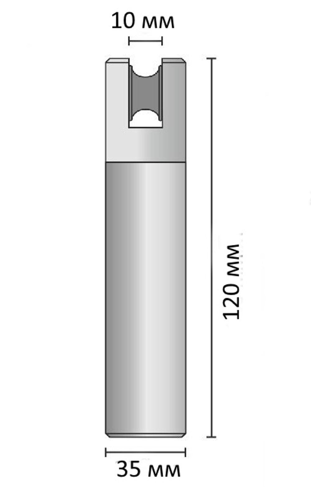Декоративный отвес цепи или шнура управления, адаптер металл хром матовый/наконечник оргстекло белый матовый