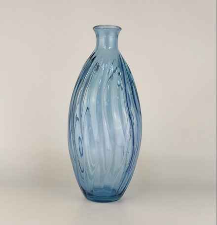 Емкость для интерьера, d=14 см, h=31 см, стекло, цвет голубой 6058C016