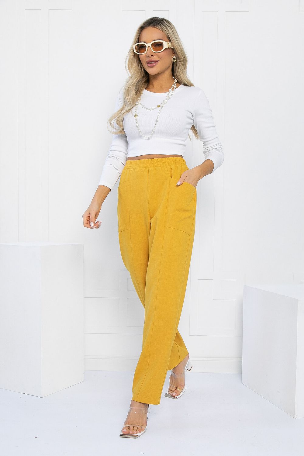Брюки Кения (горчица) Б11793 LT Collection