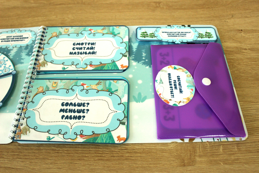 Лэпбук "Зимние задачки"