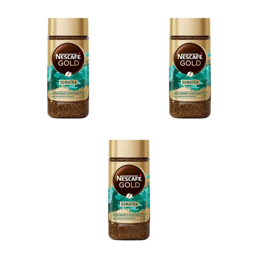 Кофе растворимый Nescafe Gold Origins Sumatra 85 г, 3 шт