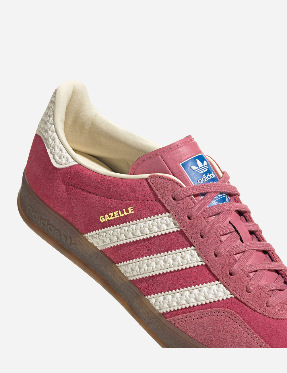 Adidas gazelle white pink sales