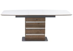 Стол на тумбе Фернан 140(180)х80х76 орех кантри / белый