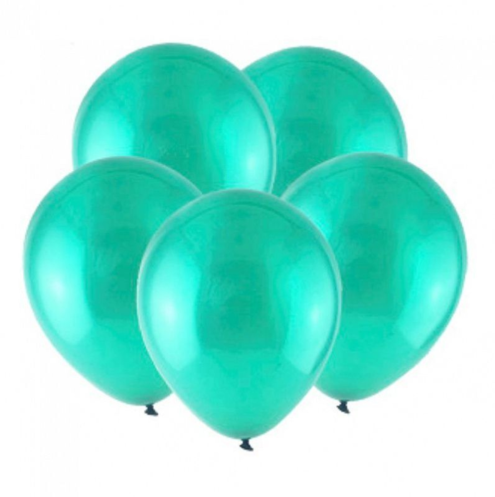 Т Кристал 12 Морской зеленый / Sea green / 100 шт. /, Латексный шар +