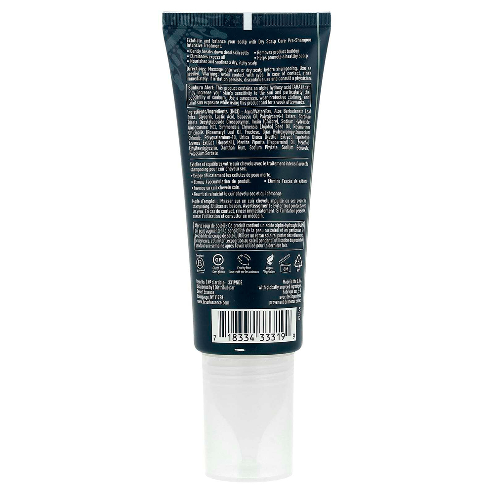 Desert Essence, средство для ухода за сухой кожей головы, перед использованием шампуня, 100 мл (3,4 жидк. унции)