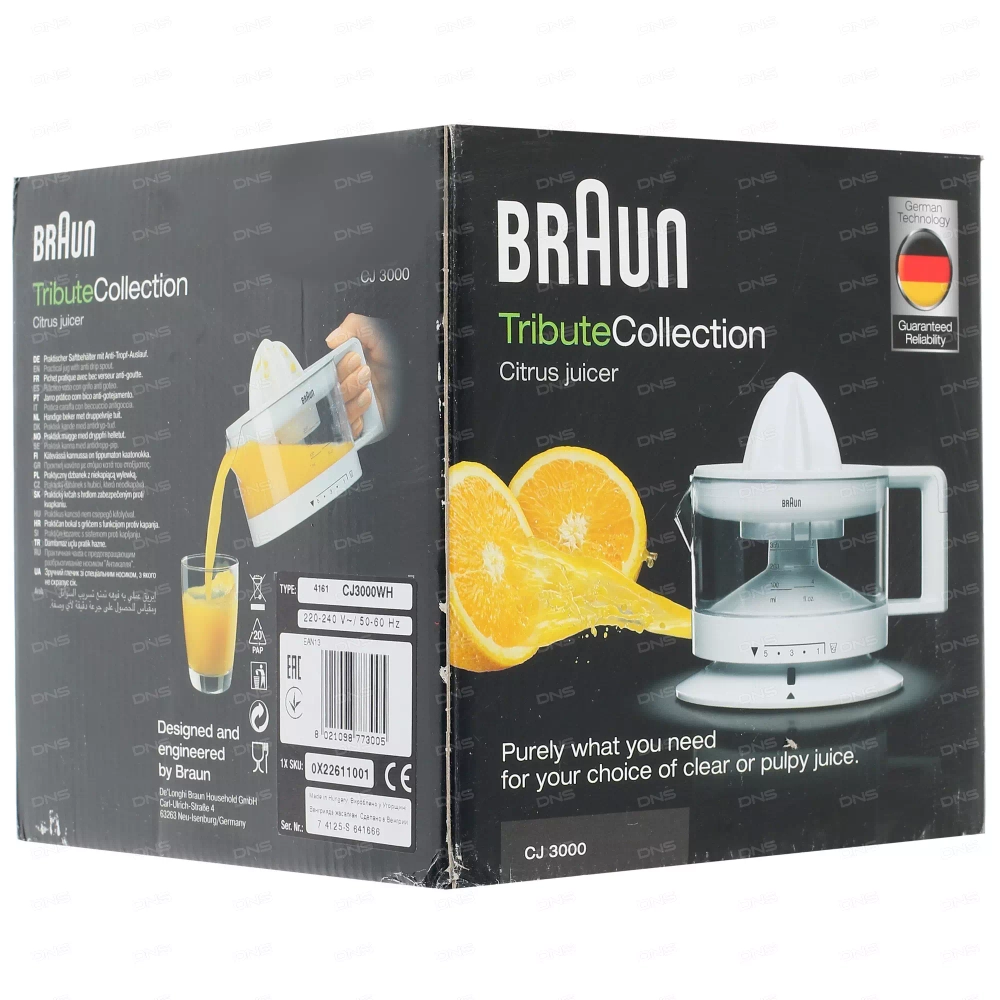 Соковыжималка Braun CJ3000 белый
