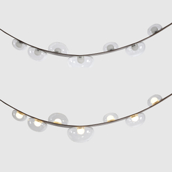 Светильник подвесной Crystal Lux BOSQUE SP7 L3000 BROWN/TRANSPARENT