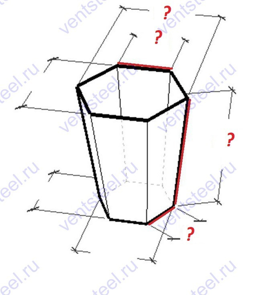 Вкладыш для урны многоугольный оцинкованная сталь 0,5мм -Изделие по индивидуальным размерам от 890 руб.