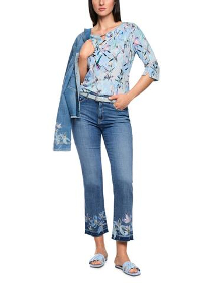 Marc Cain Джинсы укороченные с цветочным принтом