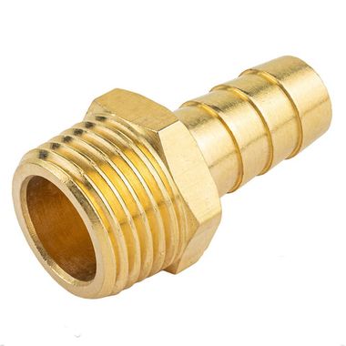 Штуцер пневматический наруж. резьба 1/2''- ''елочка''12мм Forsage F-MH08/08