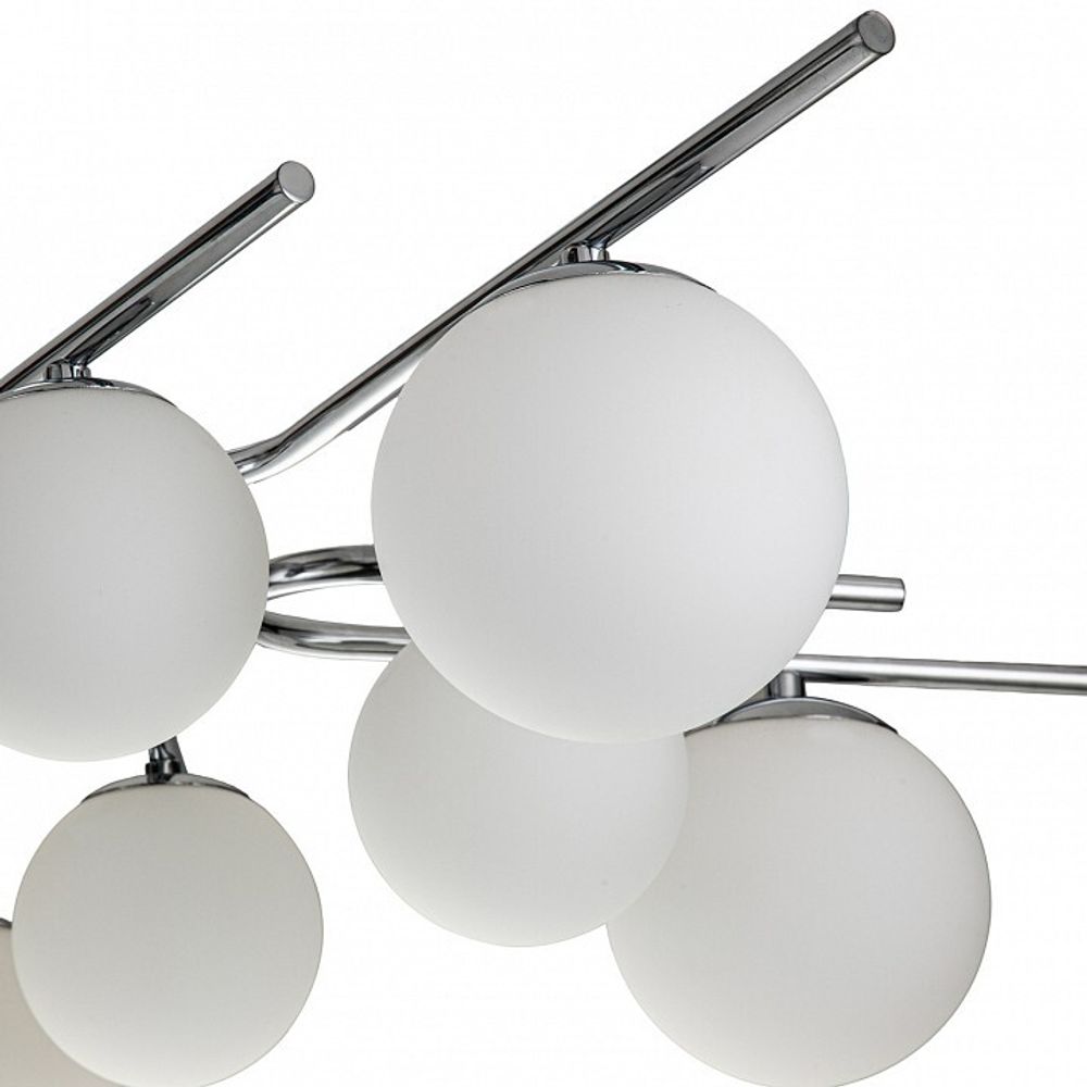 Люстра на штанге Escada Sphere 642/10P Silver