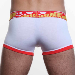 Мужские трусы хипсы Aussiebum Flaunt Hip Red & White AB00114
