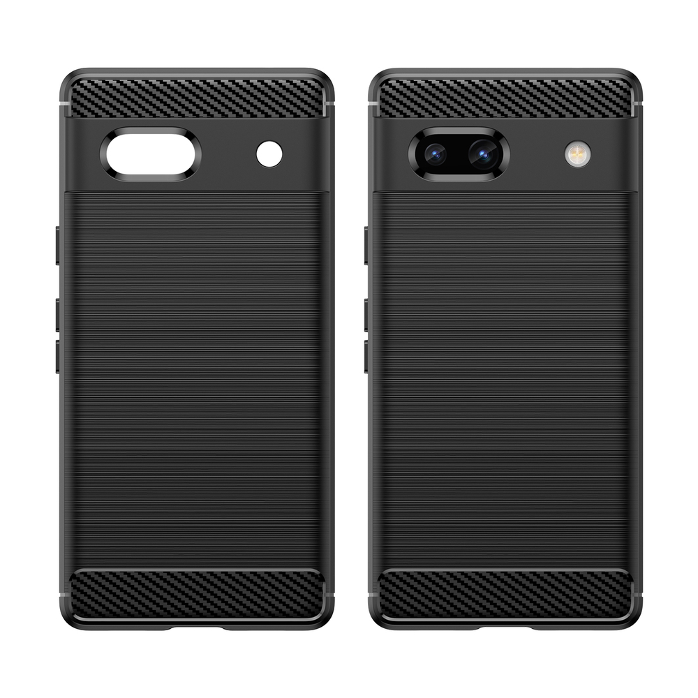 Мягкий защитный чехол в стиле карбон для Google Pixel 7A, серии Carbon от Caseport