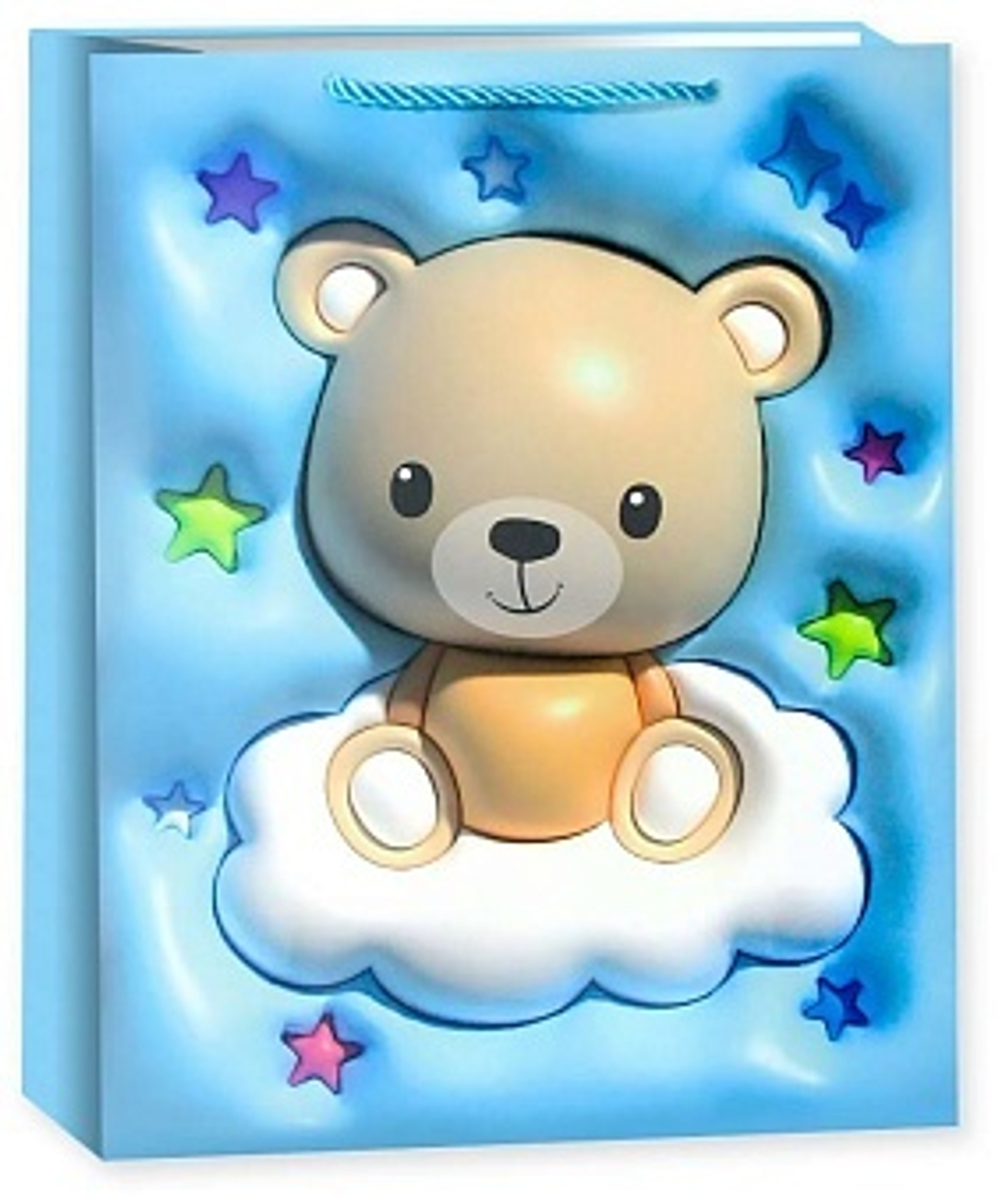 Пакет подарочный, Малыш Медвежонок, Дизайн №2, 23*18*10 см, 1 шт.