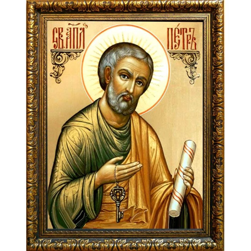Петр первоверховный апостол. Икона на холсте.