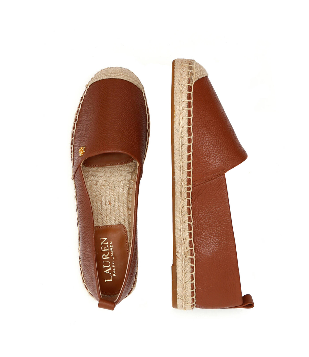 Кожаные эспадрильи LAUREN RALPH LAUREN - коричневый(802905304)