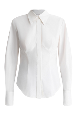 Рубашка с фигурными подрезами