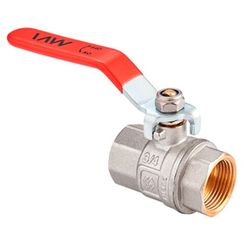Кран шаровый латунный полнопроходной MVI 1 1/2 PN40 вн-вн, рычаг