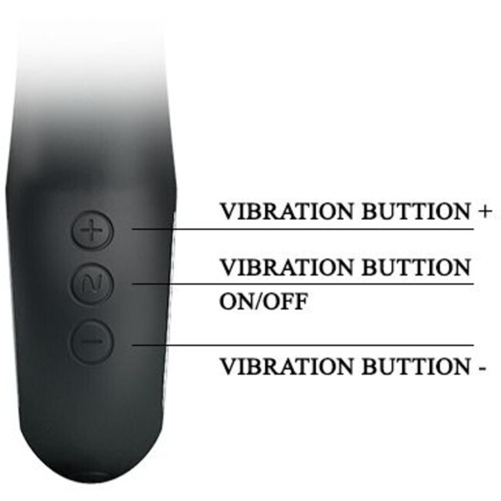 Перезаряжаемый вибратор изогнутой формы "Carina" с клиторальным стимулятором (Цвет: черный)