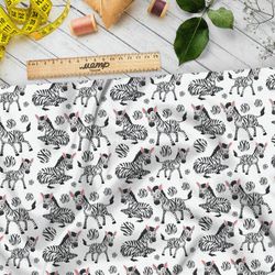 Ткань блэкаут веселые зебры