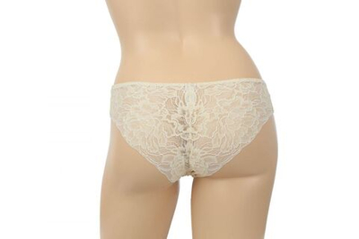 Кружевные трусики-бразилиана Cameo (Размер: 42) (Цвет: телесный)