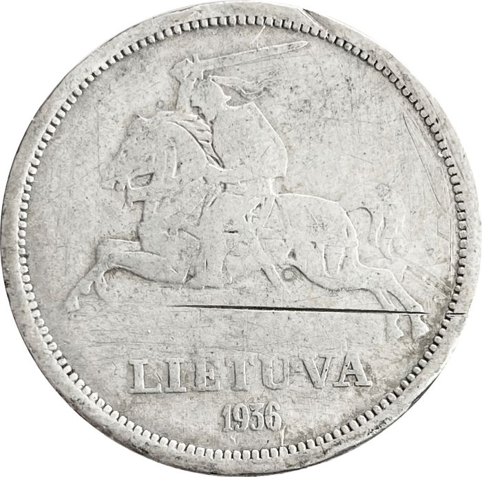 5 лит 1936 Литва F-VF