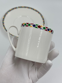 Кофейная пара белая Yves Saint Laurent by Yamaka