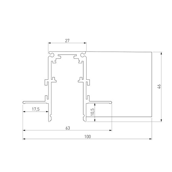 Коннектор L-образный Elektrostandard Slim Magnetic 85214/00 a067509