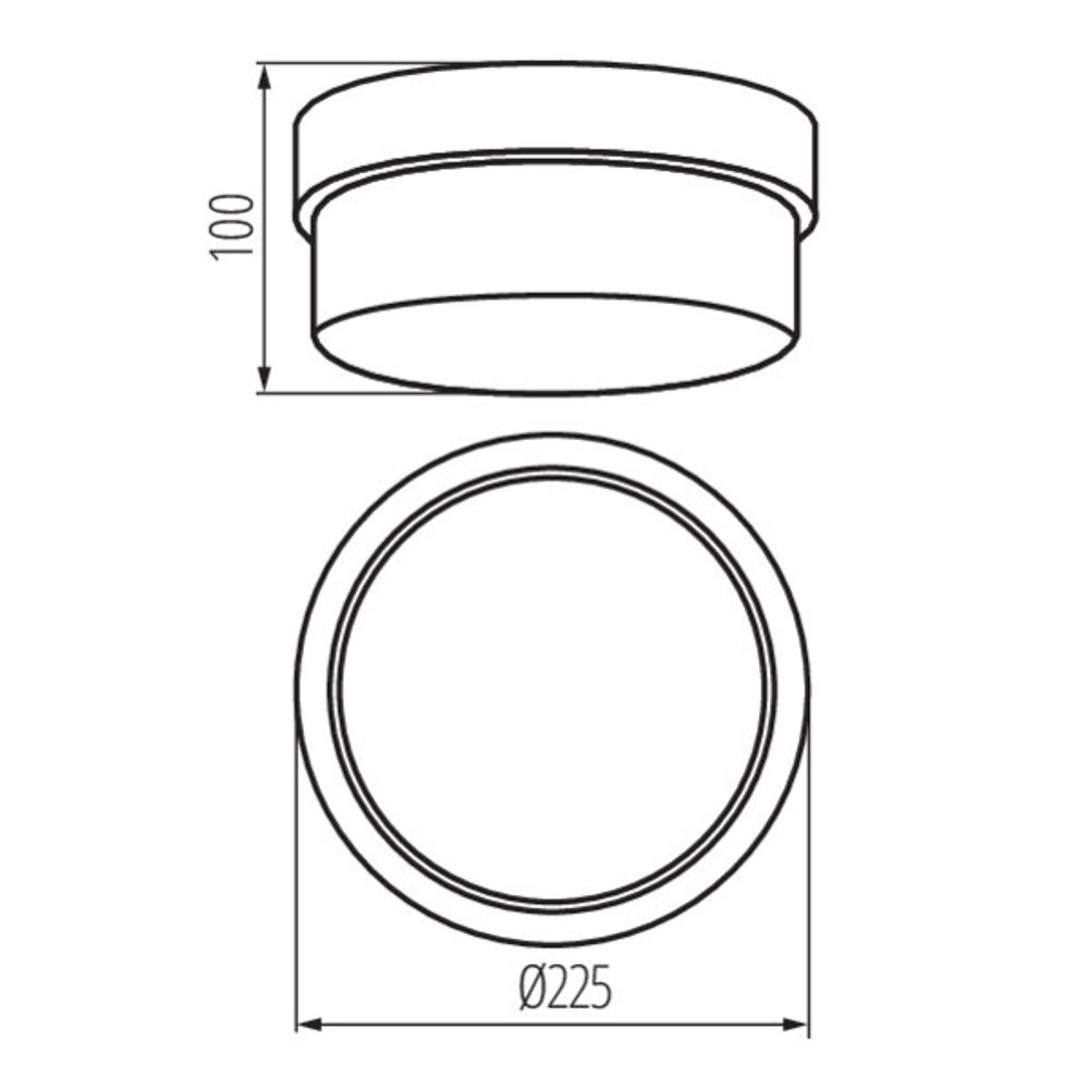 Герметичный потолочный светильник KANLUX TUNA S1101-W Е27