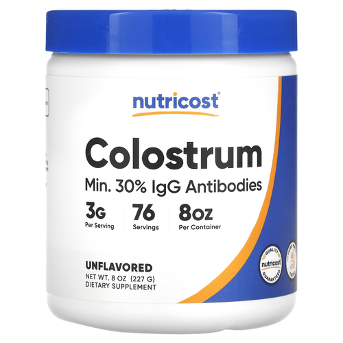 Nutricost, Молозиво, без добавок, 227 г (8 унций)
