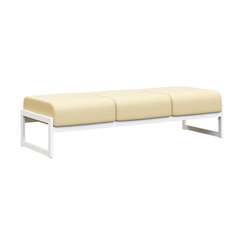 Module Банкетка трехместная MD.В3 Oregon 11/Металл Белый 1855*700*460