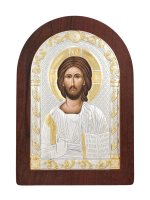 Спаситель, икона арочная, красное дерево 175х225