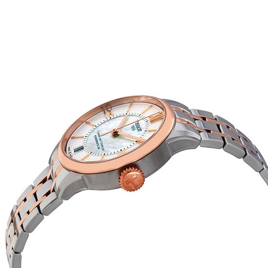 Tissot T099.207.22.118.02 женские часы Tissot Chemin Des Tourelles Powermatic 80 Lady сбоку