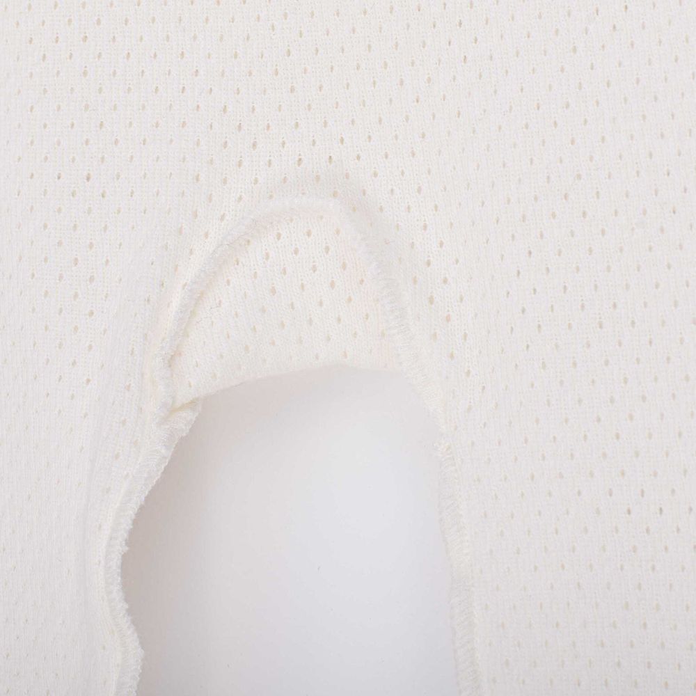 Ползунки с закрытой ножкой "Молоко" из ажурного хлопка 0+