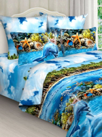 Постельное белье 2 спальное, простыня евро 220х240, бязь, наволочки 70х70 , хлопок 100%