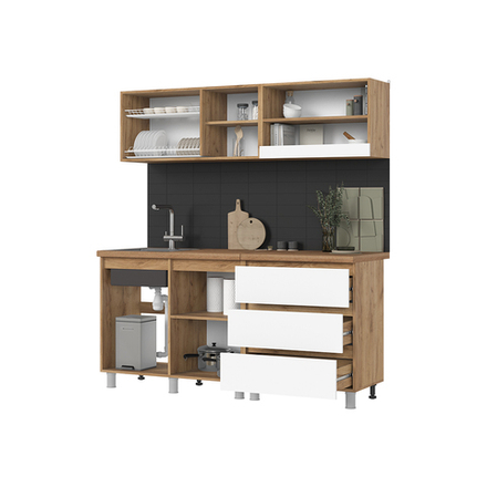 Кухня 1,7 Хелен Фасад МДФ с фрезеровкой