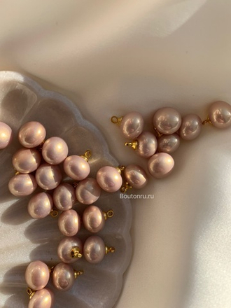 Пуговицы Жемчужные4 розовые 10 мм