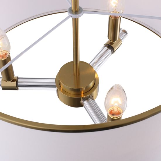 SL1407.302.03 Люстра подвесная ST-Luce Латунь/Прозрачный E14*3 40W AURELIA