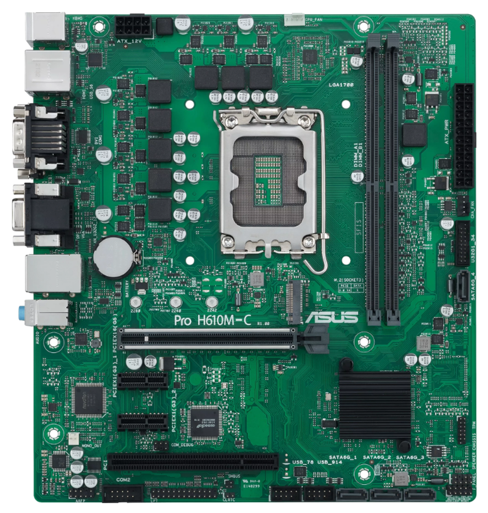 Материнская плата mATX ASUS PRO H610M-C-CSM